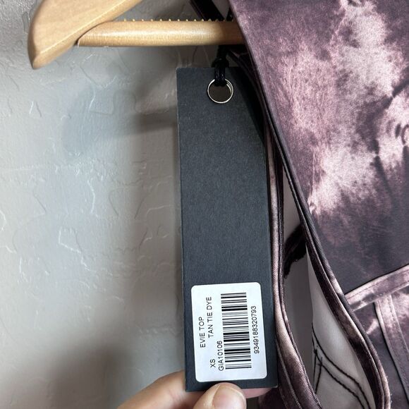 I AM GIA matching Set Size XS Crops Top Flared Pants Tan Tie Dye Festival Y2K - Picture 9 of 12